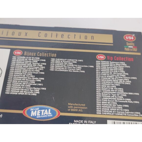 Bburago DIE-CAST METAL 1/24 BMW M 1996  Original Box  Italy - Picture 8 of 12